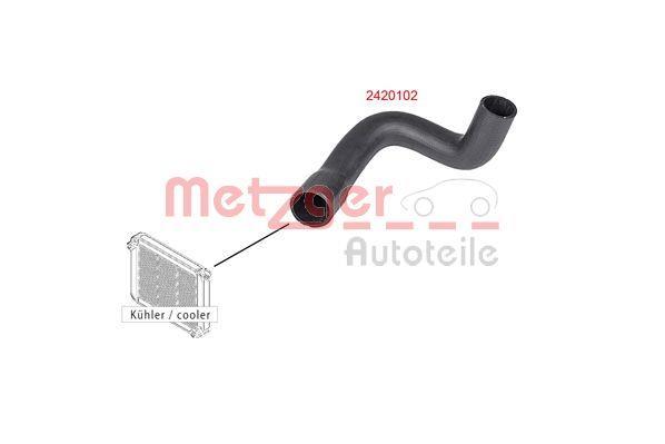 Durite de radiateur (Durite de refroidissement) METZGER ref. 2420102
